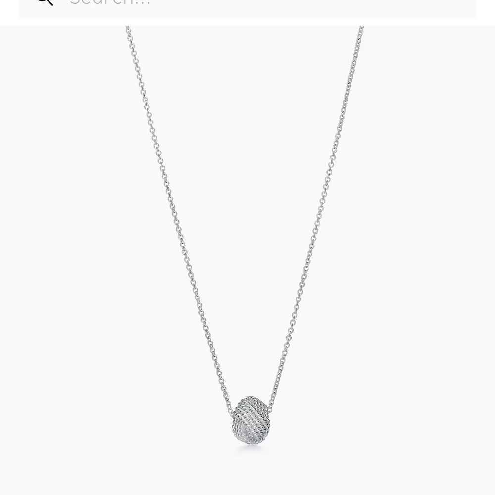 Tiffany Twist Knot Pendant in sterling silver